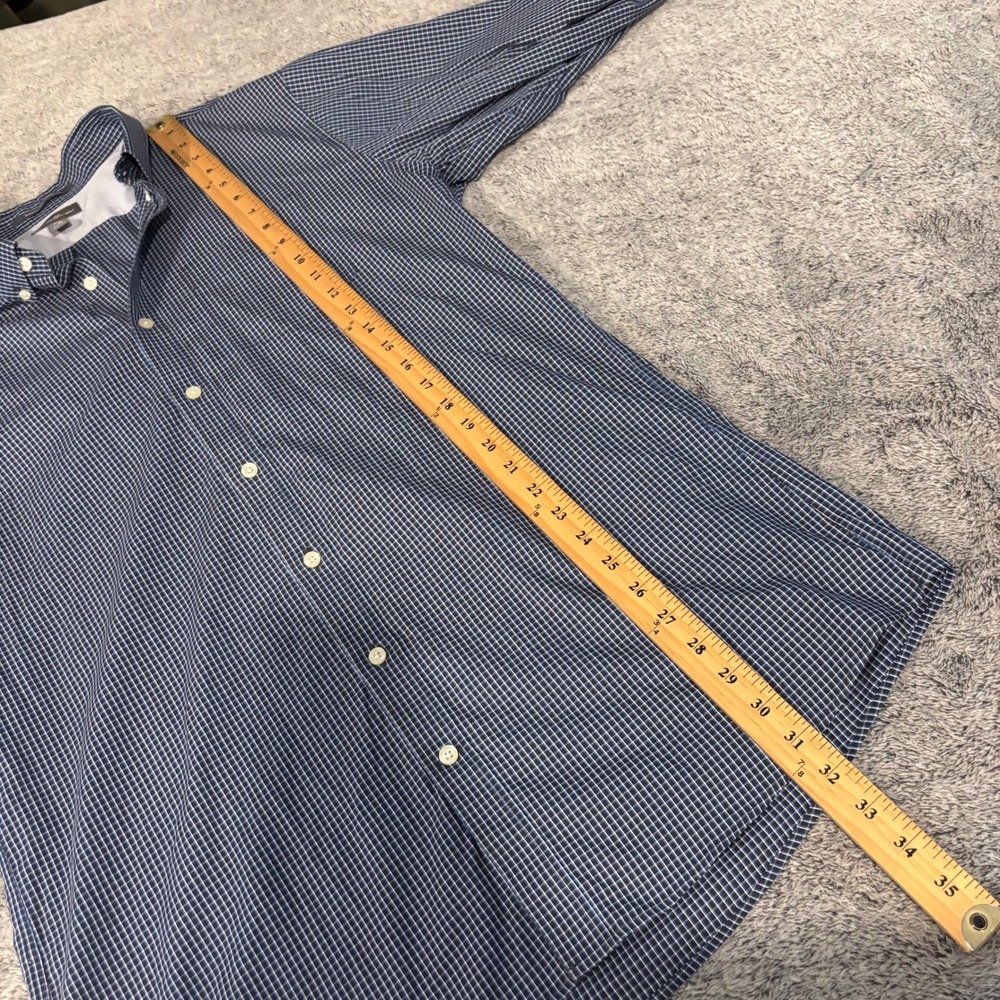 Eddie Bauer Mens Button Up Shirt Tall Large Plaid Wrinkle Free Classic Fit 21333 - Picture 10 of 12